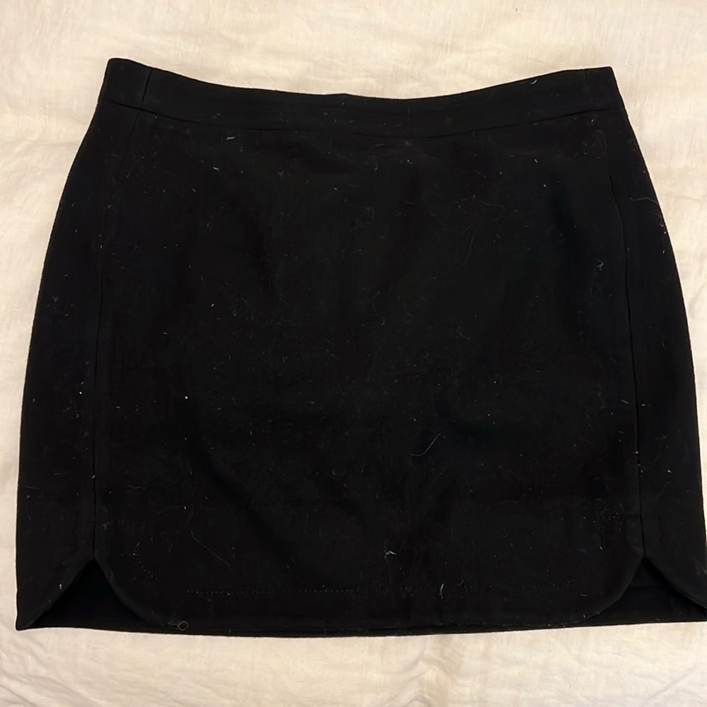 J.crew felt mini skirt